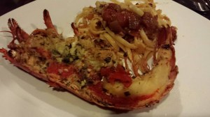 Gordon Ramsay grilled lobster with bloody mary linguine
