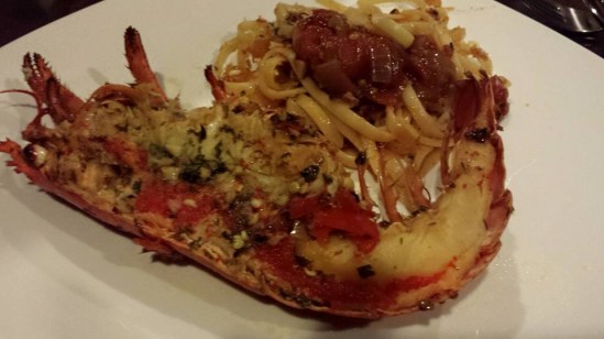 Gordon Ramsay grilled lobster with bloody mary linguine