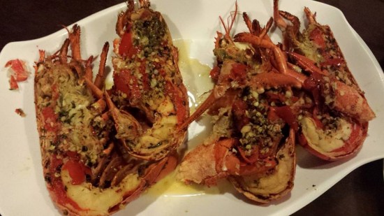 grilled chilli garlic butter lobster