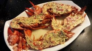 lobster with chilli garlic butter