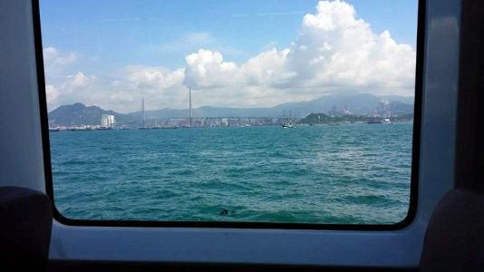 on ferry to yung shue wan 榕树湾 lama island 南丫岛
