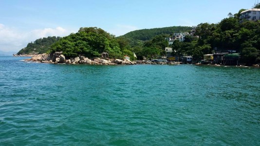 on ferry to yung shue wan 榕树湾 lama island 南丫岛