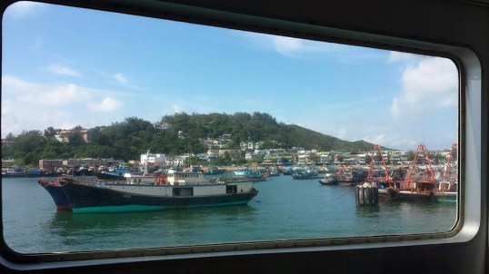 on the ferry cheung chau island