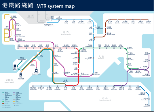 hong kong mtr map