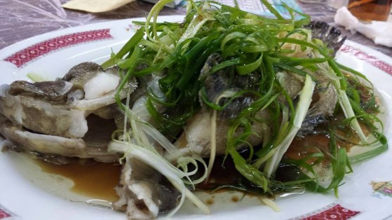steamed live grouper for HK$128