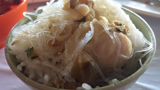 steamed scallps with garlic & tanhoon