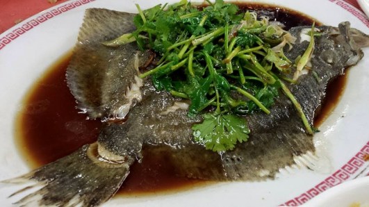 steamed turbot with 陈皮