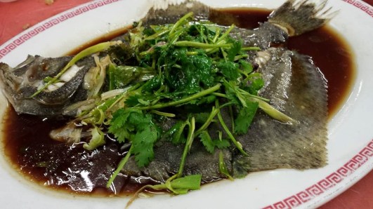 steamed turbot with 陈皮