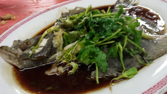 steamed turbot with 陈皮