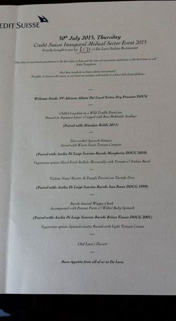 5-course wine dinner at da luca