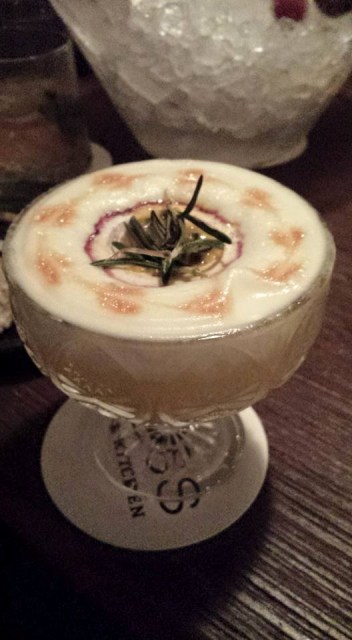 bespoke vodka, egg white cocktail