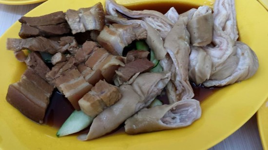 big intestines+belly pork