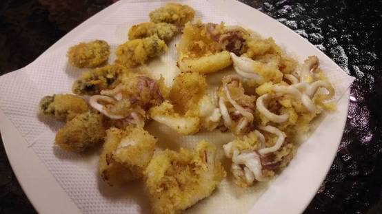 calamari & oyster fritters