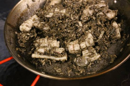 squid ink risotto
