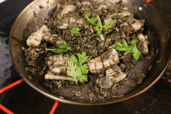 squid ink risotto