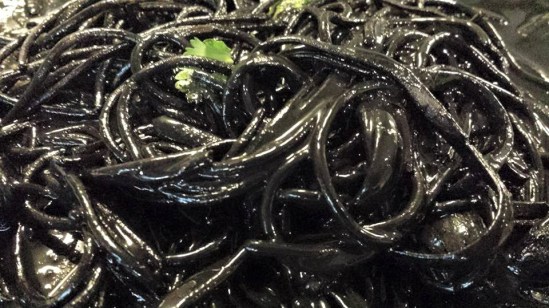squid ink spaghetti