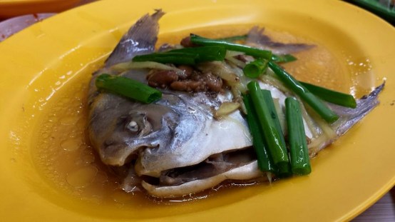 steamed pomfret
