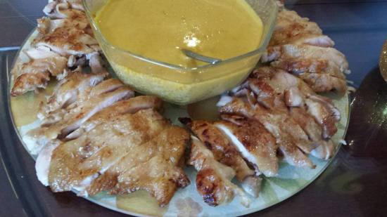 thai yellow curry grilled chicken thighs
