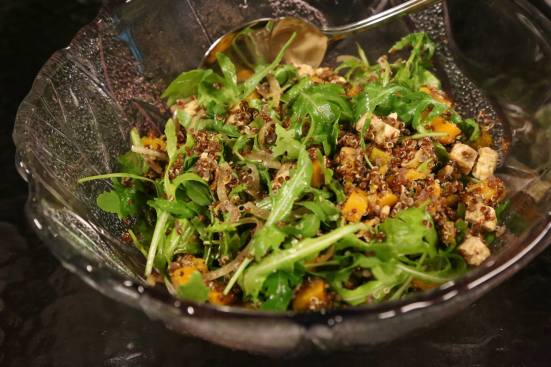 #1 wife's quinoa pumpkin tofu salad