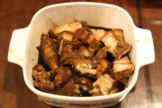#10 braised belly pork & bits of some unused trotter