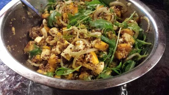 #2wifes quinoa pumpkin tofu salad