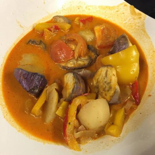 #8 thai red curry vegetables