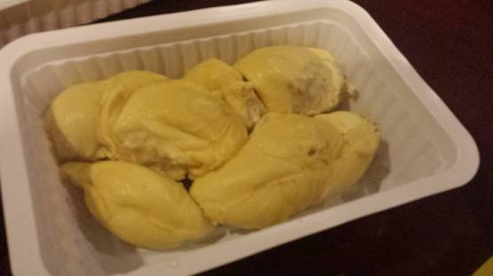 D-24 durian...also had 2x maoshanwang durians (forgot to take photo)