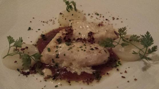 dory fillet in lobster-orange sauce