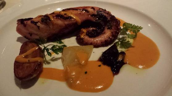 poached & pan-fried octopus