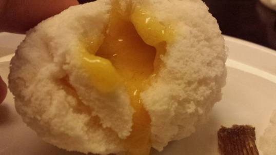 salted egg custard bun