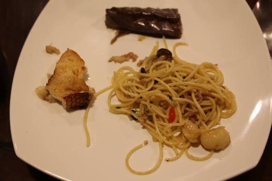 #4 wafu (和风) pasta, wafu (和风) braised eggplant & teriyaki cod