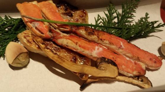 sea bream teppanyaki & snow crab legs