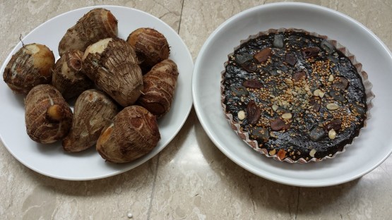 black cake (old korh) & yam