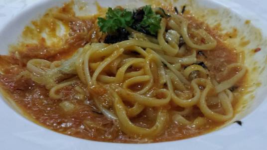chilli crab linguine