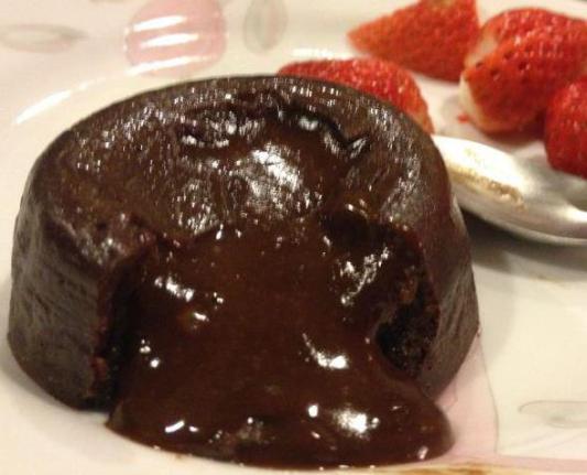 choc lava cake (when lava is flowing)