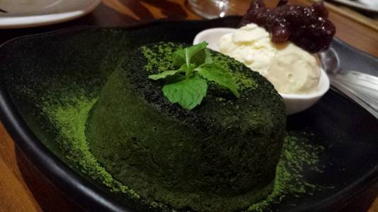 macha lava cake