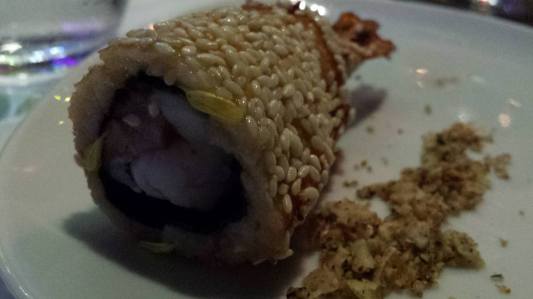 breaded shrimp & foie gras