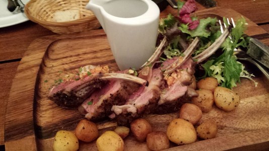 rack of lamb-almost raw
