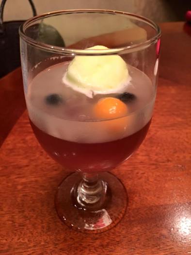 aloe vera with lime sorbet