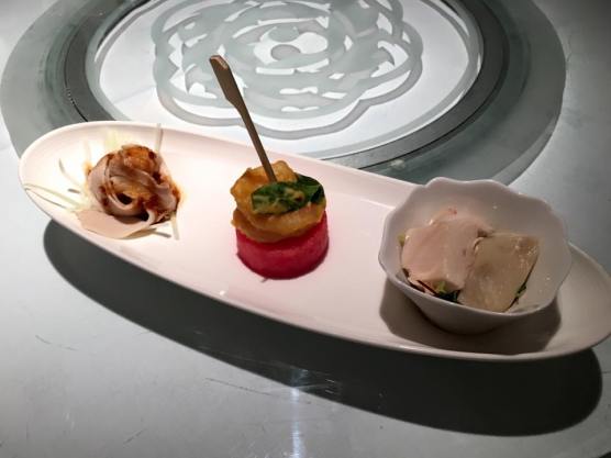 醉鸡,咸蛋虾,蒜泥白肉