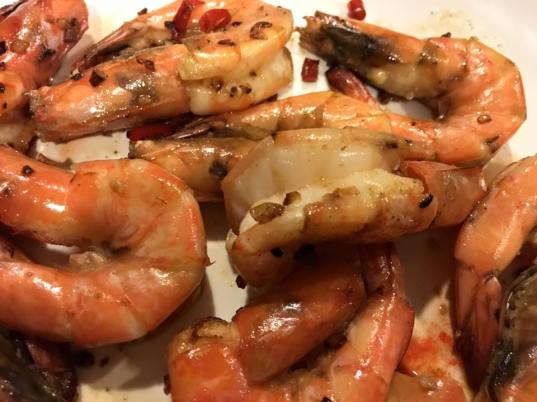 dry wok prawns