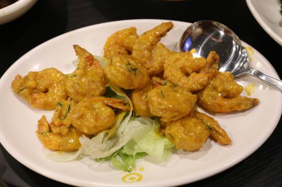 salted egg prawns