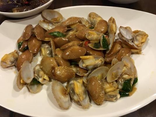 stir-fry manila clams 16.10.2015