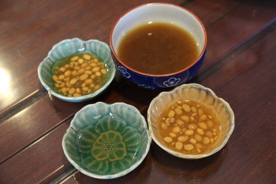 tau jeon (for chilled mullet), kik you (for chilled sotong) & the braising sauce