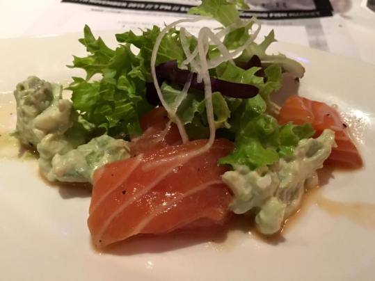 cured salmon with avocado