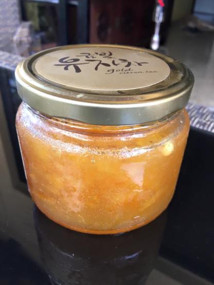 gold citron tea yuzu jam