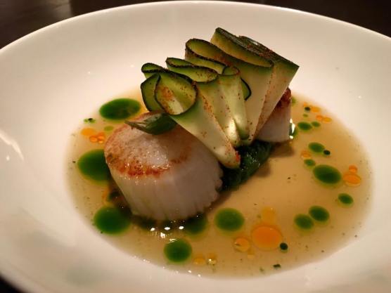 pan sauteed scallops