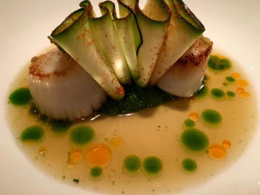 pan sauteed scallops