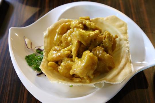 pumpkin sauce prawns