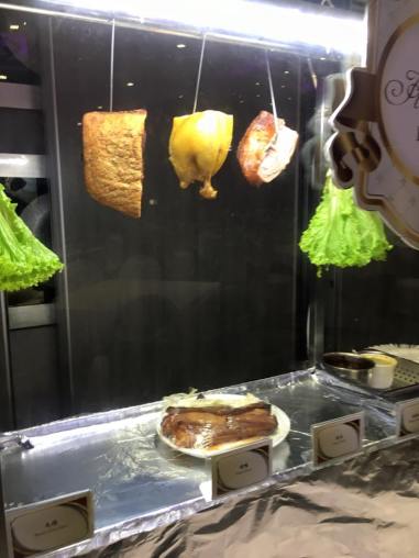 roast duck, char siew & roast pork station